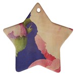 Fabric Textile Abstract Pattern Star Ornament (Two Sides) Front