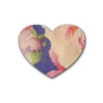 Fabric Textile Abstract Pattern Heart Coaster (4 pack) 
