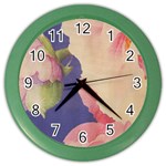 Fabric Textile Abstract Pattern Color Wall Clocks