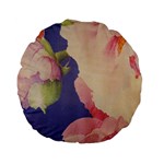 Fabric Textile Abstract Pattern Standard 15  Premium Flano Round Cushions