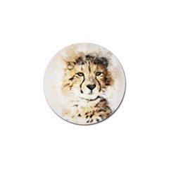 Leopard Animal Art Abstract Golf Ball Marker by Celenk