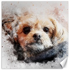 Dog Animal Pet Art Abstract Canvas 20  X 20   by Celenk