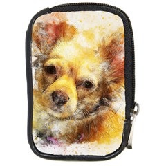 Dog Animal Art Abstract Watercolor Compact Camera Cases by Celenk