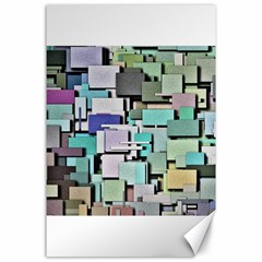 Background Painted Squares Art Canvas 24  X 36  by Celenk