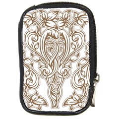 Beautiful Gold Floral Pattern Compact Camera Cases by NouveauDesign