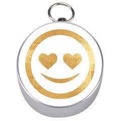 Gold Smiley Face Silver Compasses by NouveauDesign