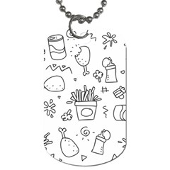 Set Chalk Out Scribble Collection Dog Tag (two Sides) by Celenk