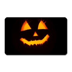 Pumpkin Helloween Face Autumn Magnet (rectangular) by Celenk