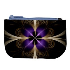 Fractal Glow Flowing Fantasy Large Coin Purse by Celenk