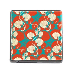 Floral Asian Vintage Pattern Memory Card Reader (square) by NouveauDesign