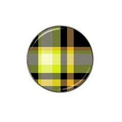 Tartan Abstract Background Pattern Textile 5 Hat Clip Ball Marker by Celenk