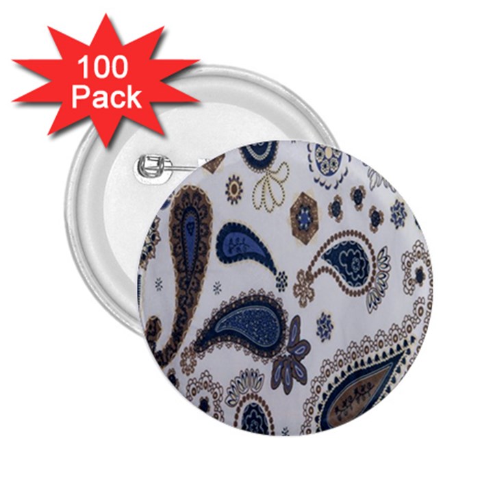 Pattern Embroidery Fabric Sew 2.25  Buttons (100 pack) 
