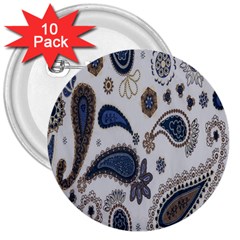 Pattern Embroidery Fabric Sew 3  Buttons (10 Pack)  by Celenk