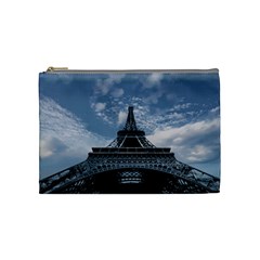 Eiffel Tower France Landmark Cosmetic Bag (medium)  by Celenk