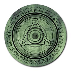 Rune Geometry Sacred Mystic Round Mousepads by Celenk