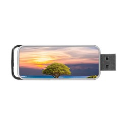 Tree Sea Grass Nature Ocean Portable Usb Flash (one Side) by Celenk
