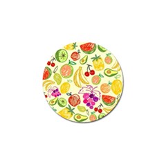 Cute Fruits Pattern Golf Ball Marker by paulaoliveiradesign