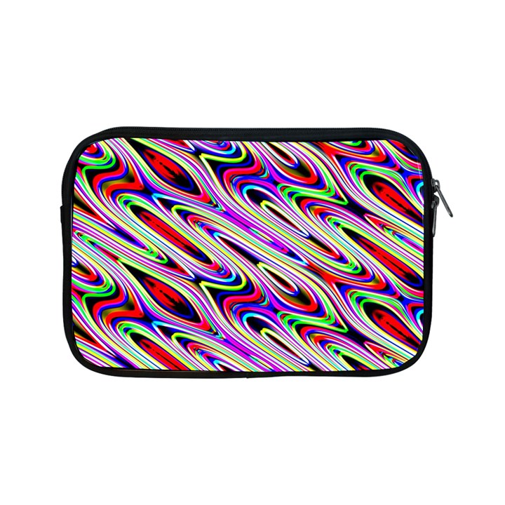 Multi Color Wave Abstract Pattern Apple iPad Mini Zipper Cases