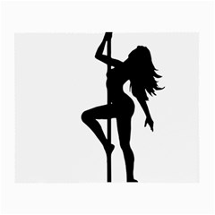 Dance Silhouette Pole Dancing Girl Small Glasses Cloth (2-side)