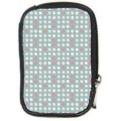 Pink Peach Grey Eggs On Teal Compact Camera Cases by snowwhitegirl