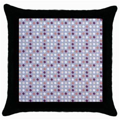 Pink Purple White Eggs On Lilac Throw Pillow Case (black) by snowwhitegirl