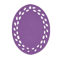 Another Purple Ornament (oval Filigree) by snowwhitegirl