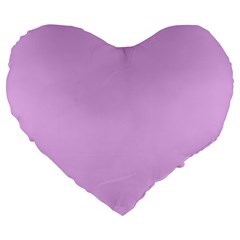 Baby Purple Large 19  Premium Flano Heart Shape Cushions by snowwhitegirl