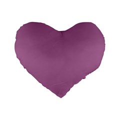 Silly Purple Standard 16  Premium Flano Heart Shape Cushions by snowwhitegirl