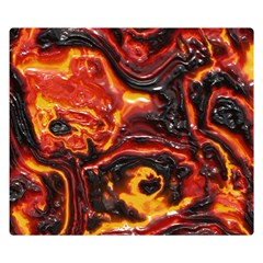 Lava Active Volcano Nature Double Sided Flano Blanket (small) 