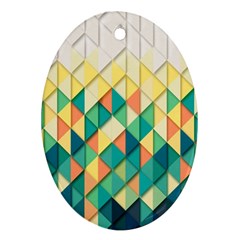 Background Geometric Triangle Ornament (oval) by Nexatart