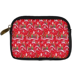 Red Background Christmas Digital Camera Cases by Nexatart