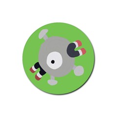 Magnemite (blue) Rubber Coaster (round)  by SamEarl13