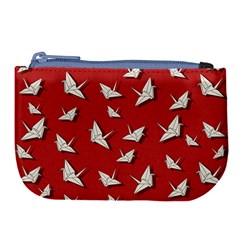 Paper Cranes Pattern Large Coin Purse by Valentinaart
