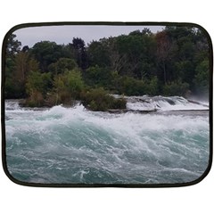 Sightseeing At Niagara Falls Double Sided Fleece Blanket (mini)  by canvasngiftshop