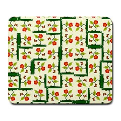 Plants And Flowers Large Mousepads by linceazul