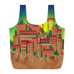 Mountain Village Mountain Village Full Print Recycle Bags (l)  by Nexatart