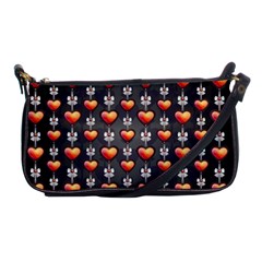 Love Heart Background Shoulder Clutch Bags by Nexatart