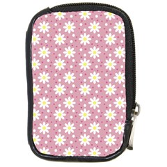 Daisy Dots Pink Compact Camera Cases by snowwhitegirl