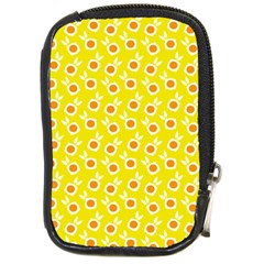 Square Flowers Yellow Compact Camera Cases by snowwhitegirl