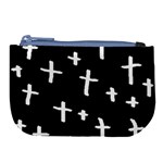 White Cross Large Coin Purse