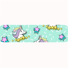 Magical Happy Unicorn And Stars Large Bar Mats by Bigfootshirtshop