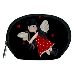 Cupid Girl Accessory Pouches (medium)  by Valentinaart