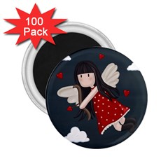 Cupid Girl 2 25  Magnets (100 Pack)  by Valentinaart