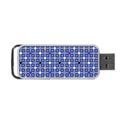 Persian Block Sky Portable Usb Flash (one Side) by jumpercat
