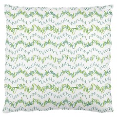 Wavy Linear Seamless Pattern Design  Large Cushion Case (one Side) by dflcprints