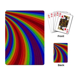 Abstract Pattern Lines Wave Playing Card by Nexatart