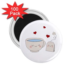 Cute Tea 2 25  Magnets (100 Pack)  by Valentinaart