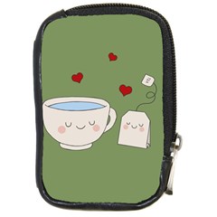 Cute Tea Compact Camera Cases by Valentinaart