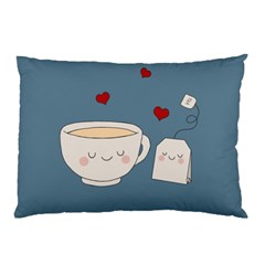 Cute Tea Pillow Case (two Sides) by Valentinaart
