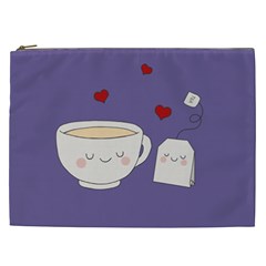 Cute Tea Cosmetic Bag (xxl)  by Valentinaart